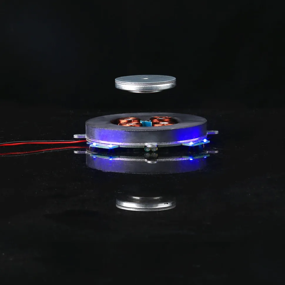 Magnetic Levitation Module DIY Maglev Furnishing Articles Kit Precise 500g Digital Movement Module with LED Light