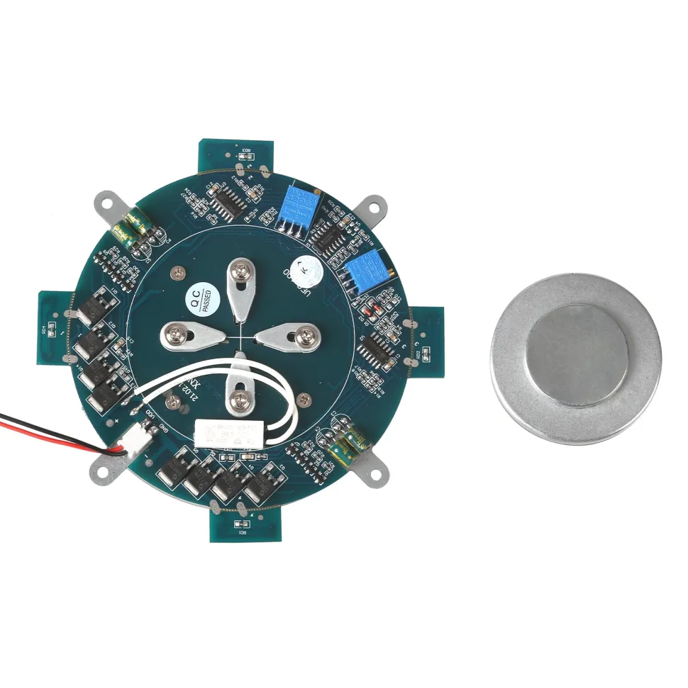 Magnetic Levitation Module DIY Maglev Furnishing Articles Kit Precise 500g Digital Movement Module with LED Light