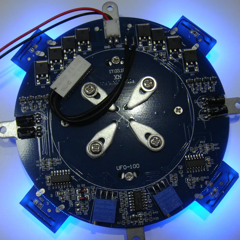 Magnetic Levitation Module DIY Maglev Furnishing Articles Kit Precise 500g Digital Movement Module with LED Light