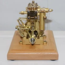 M30B 3.7CC Mini Retro Vertical Double-cylinder Reciprocating Double-acting Steam Engine Model Toys