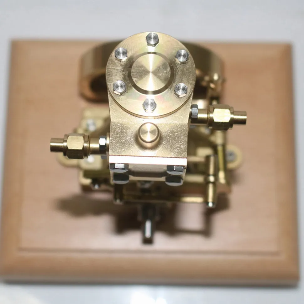 M31B 1.85CC Mini Retro Vertical Single-cylinder Reciprocating Double-acting Steam Engine Model Toys