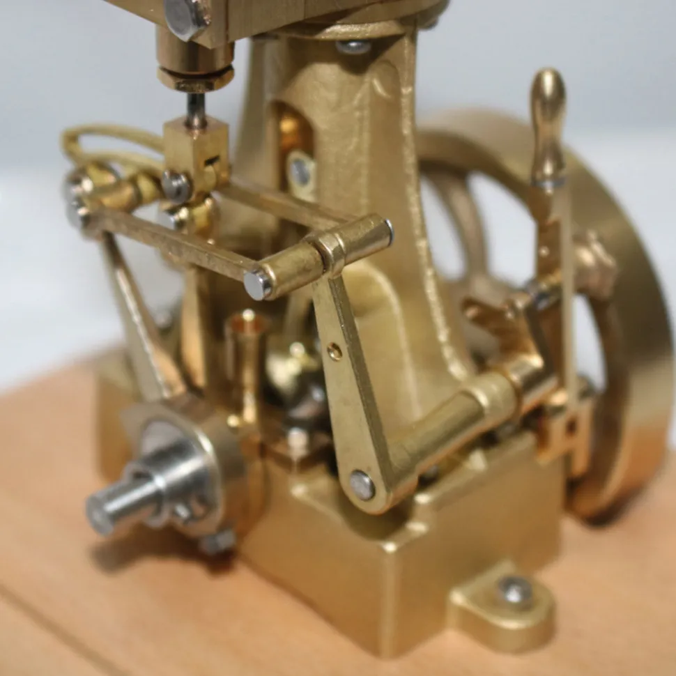 M31B 1.85CC Mini Retro Vertical Single-cylinder Reciprocating Double-acting Steam Engine Model Toys