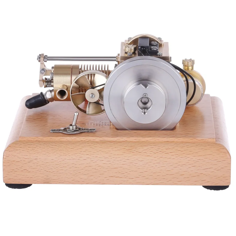 M16B 1.6cc Mini 4 Stroke Gasoline Engine Model Horizontal Air-cooled Single-cylinder Internal Combustion Engine with Wooden Base