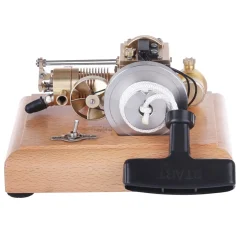 M16B 1.6cc Mini 4 Stroke Gasoline Engine Model Horizontal Air-cooled Single-cylinder Internal Combustion Engine with Wooden Base