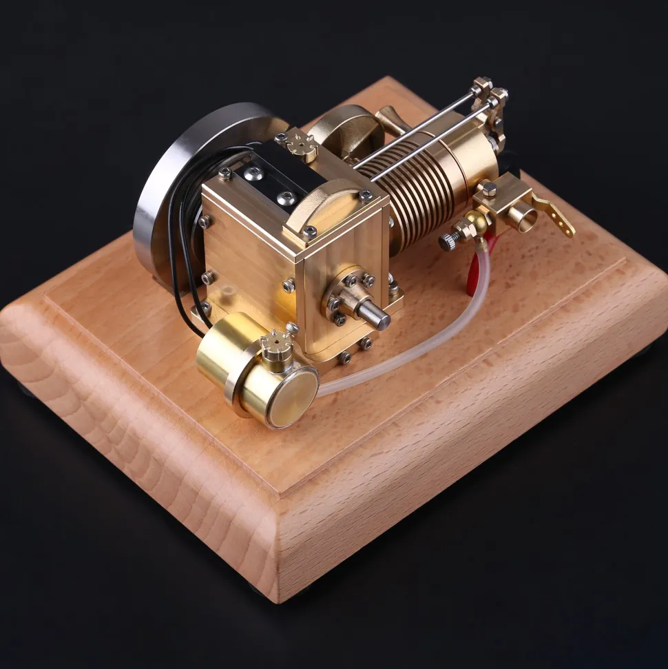 M16B 1.6cc Mini 4 Stroke Gasoline Engine Model Horizontal Air-cooled Single-cylinder Internal Combustion Engine with Wooden Base