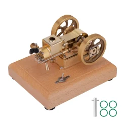 M17 1.6cc Mini Micro Hit and Miss Engine Evaporated Water-cooled 4 Stroke Horizontal Gasoline Engine Internal Combustion Engine Model