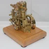 M31 1.85CC Mini Retro Vertical Single-cylinder Reciprocating Double-acting Steam Engine Model Toys with Speed Reducer