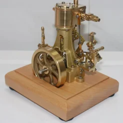 M31 1.85CC Mini Retro Vertical Single-cylinder Reciprocating Double-acting Steam Engine Model Toys with Speed Reducer