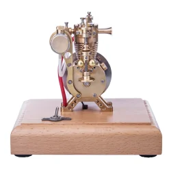 M19 1.6cc Mini SAM Hit and Miss 4 Stroke Vertical Gas Engine Internal Combustion Engine Model with Flying Ball Speed Limiter