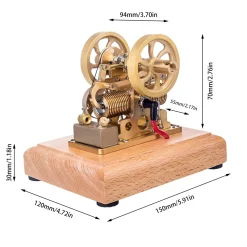 M14 1.9cc Mini 4 Stroke Gas Engine Internal Combustion Engine Model Atkinson Differential Opposed Piston