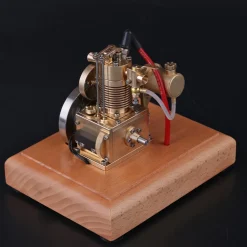 M16 1.6cc Mini 4 Stroke Gasoline Engine Model Vertical Air-cooled Single-cylinder Engine with Wooden Base