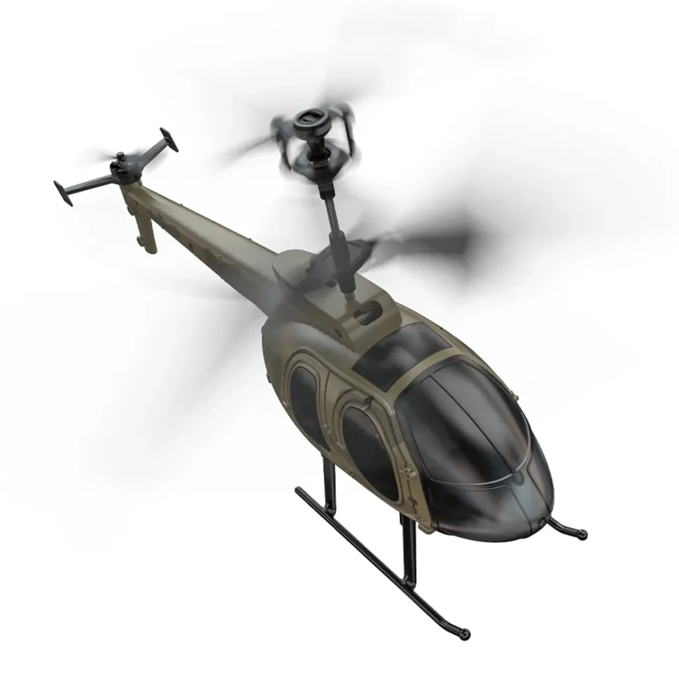 MD500 2.4G RC Airplane 4CH 6-axis Gyroscope Simulation Helicopter Model Toy (RTF Version/Green)