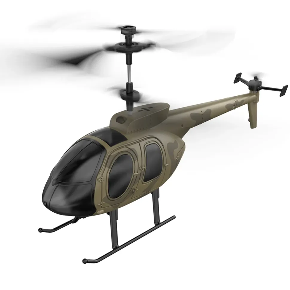 MD500 2.4G RC Airplane 4CH 6-axis Gyroscope Simulation Helicopter Model Toy (RTF Version/Green)