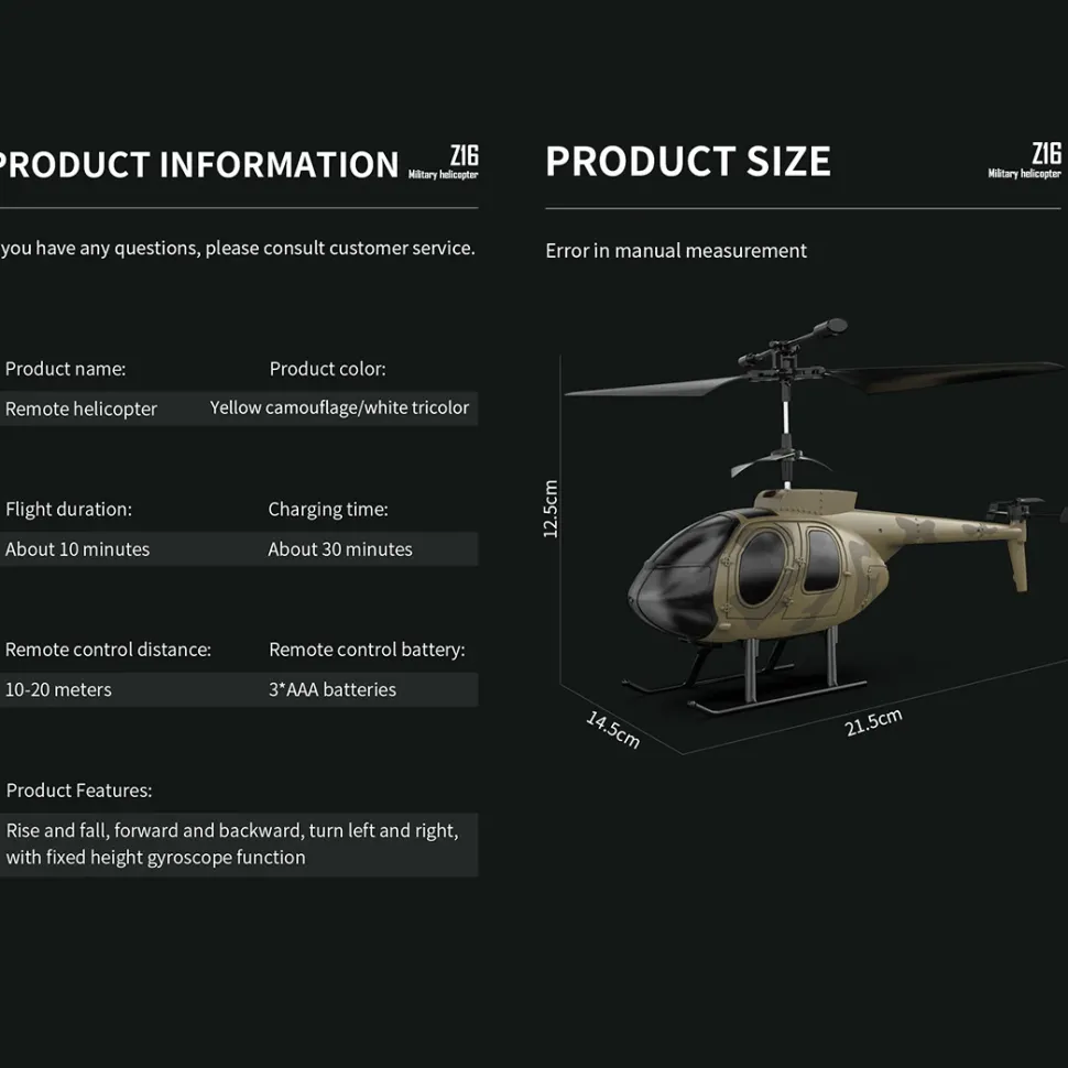 MD500 2.4G RC Airplane 4CH 6-axis Gyroscope Simulation Helicopter Model Toy (RTF Version/Green)