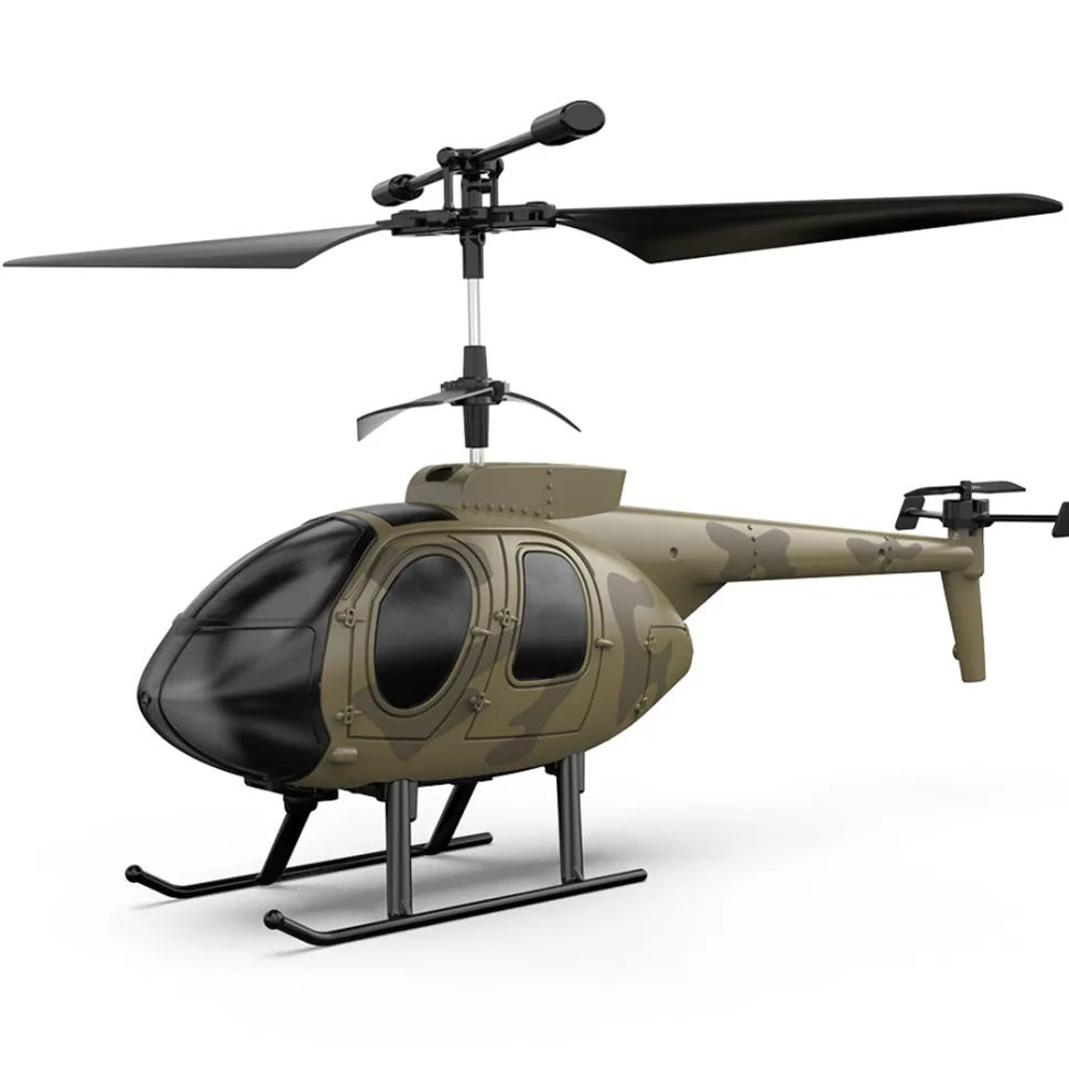 MD500 2.4G RC Airplane 4CH 6-axis Gyroscope Simulation Helicopter Model Toy (RTF Version/Green)