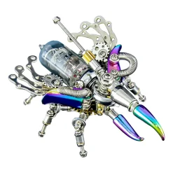 Mechanical Beetle 3D Metal DIY Insect Metal Assembly Model Colorful Parts Toy 200PCS