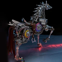 Mechanical Bionic Horse 3D Metal Model Kits DIY 1500+PCS