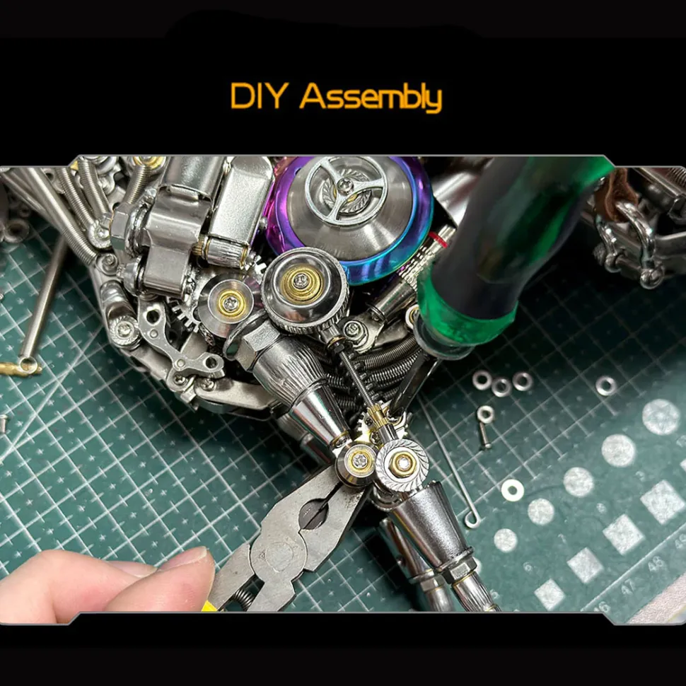 Mechanical Bionic Horse 3D Metal Model Kits DIY 1500+PCS