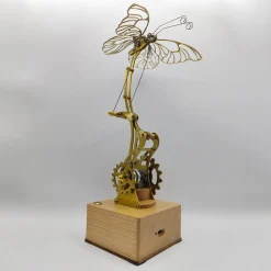 Mechanical Butterfly Dynamic 3D DIY Mechanical Metal Butterfly Model Kit for Kids, Teens, and Adults