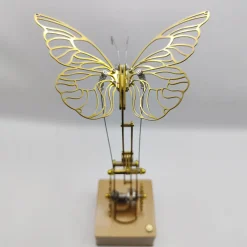 Mechanical Butterfly Dynamic 3D DIY Mechanical Metal Butterfly Model Kit for Kids, Teens, and Adults