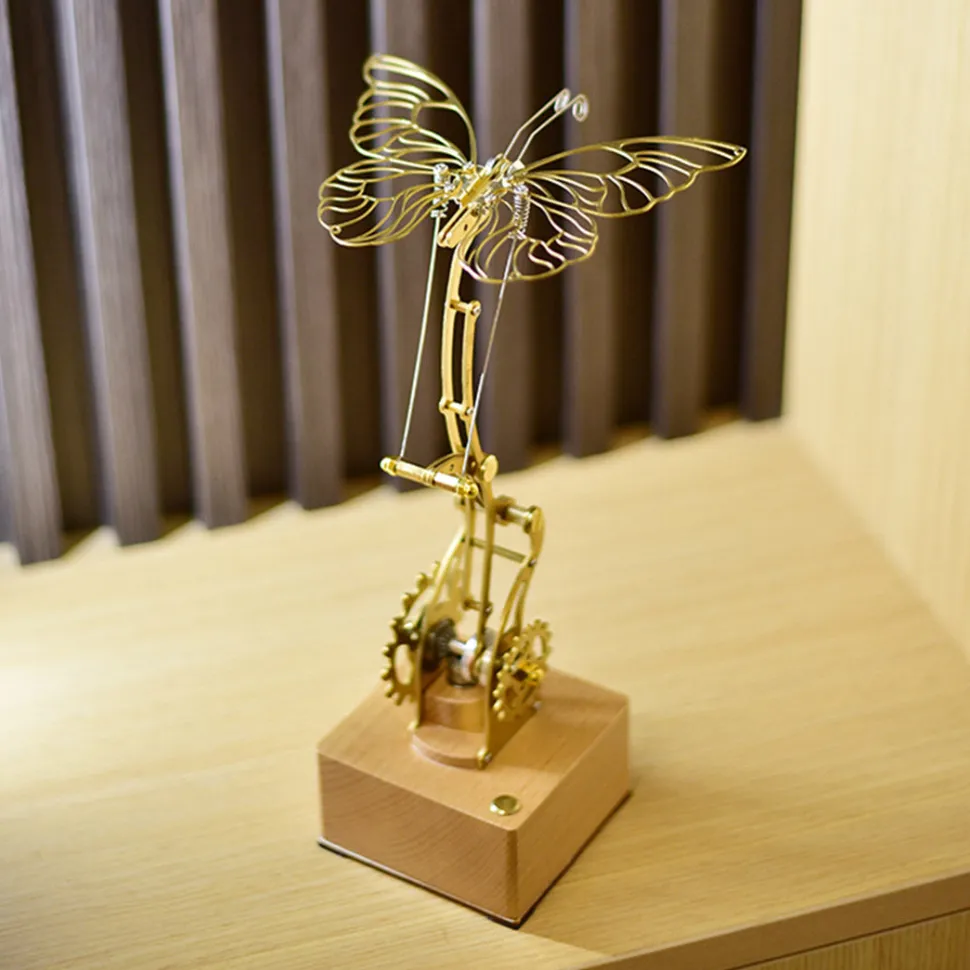 Mechanical Butterfly Dynamic 3D DIY Mechanical Metal Butterfly Model Kit for Kids, Teens, and Adults