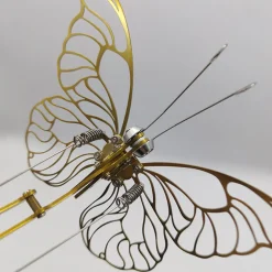 Mechanical Butterfly Dynamic 3D DIY Mechanical Metal Butterfly Model Kit for Kids, Teens, and Adults