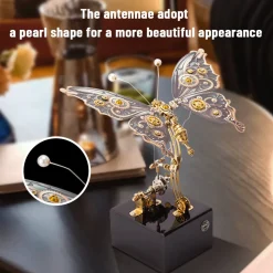 Mechanical 3D DIY Dynamic Butterfly Metal Model Building Kits with Music Box