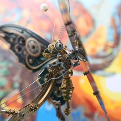 Mechanical 3D DIY Dynamic Butterfly Metal Model Building Kits with Music Box