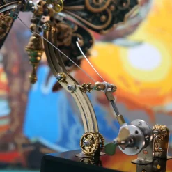 Mechanical 3D DIY Dynamic Butterfly Metal Model Building Kits with Music Box