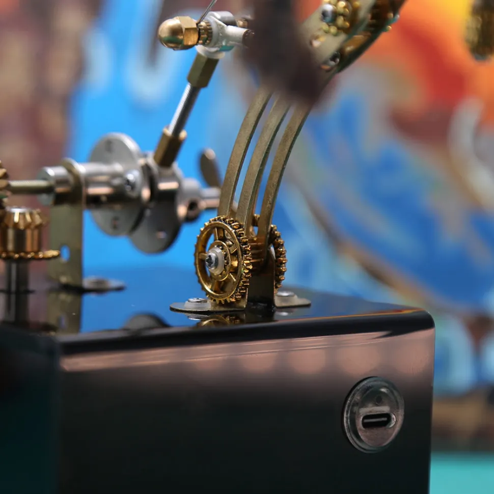 Mechanical 3D DIY Dynamic Butterfly Metal Model Building Kits with Music Box