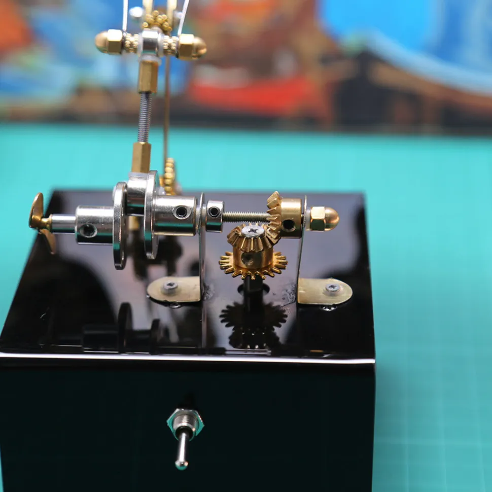 Mechanical 3D DIY Dynamic Butterfly Metal Model Building Kits with Music Box