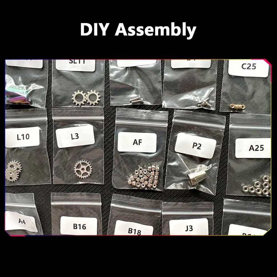 Mechanical Firefly 3D Metal DIY Insect Metal Assembly Model Colorful Parts Decoration 200PCS