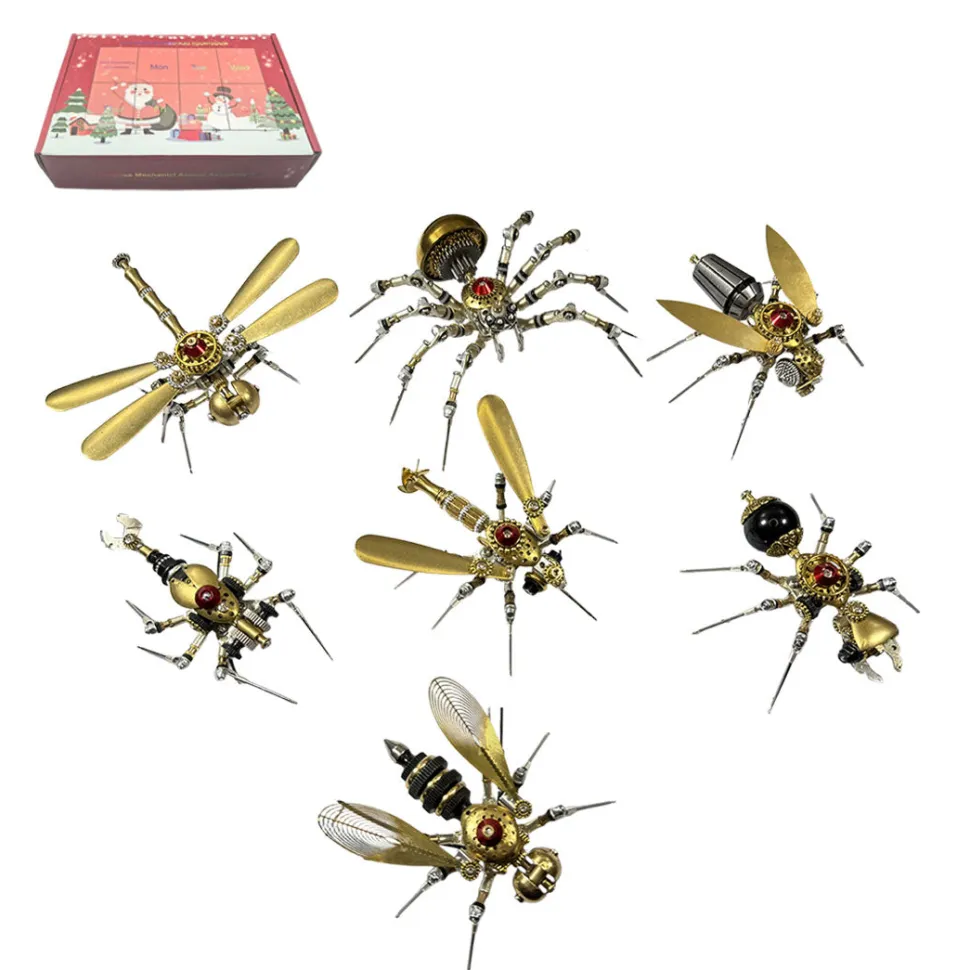 Mechanical Metal Insect Christmas Gift Set-900+PCS