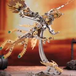 Mechanical Phoenix 3D Metal Puzzles Craft Flapping Wing Toys 358Pcs