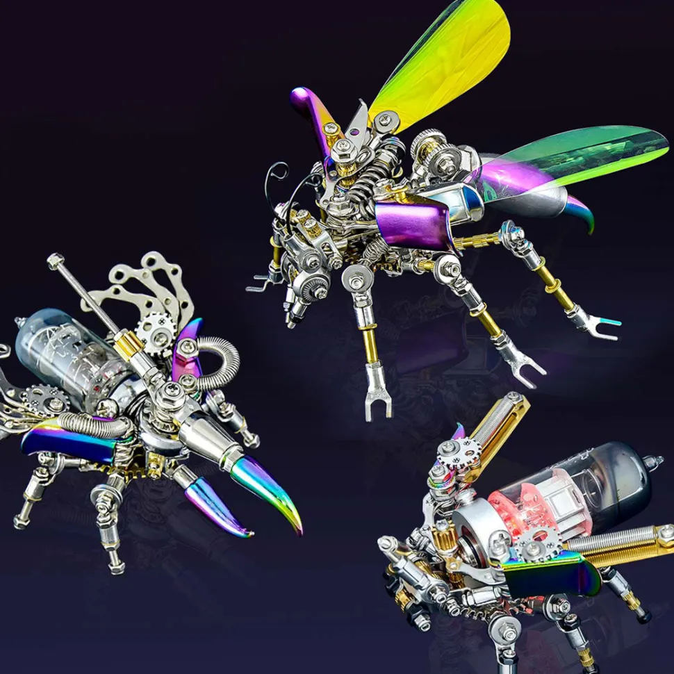 Mechanical Wasp 3D Metal DIY Assembly Model Kit Toy 180PCS