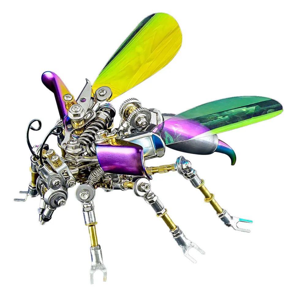 Mechanical Wasp 3D Metal DIY Assembly Model Kit Toy 180PCS
