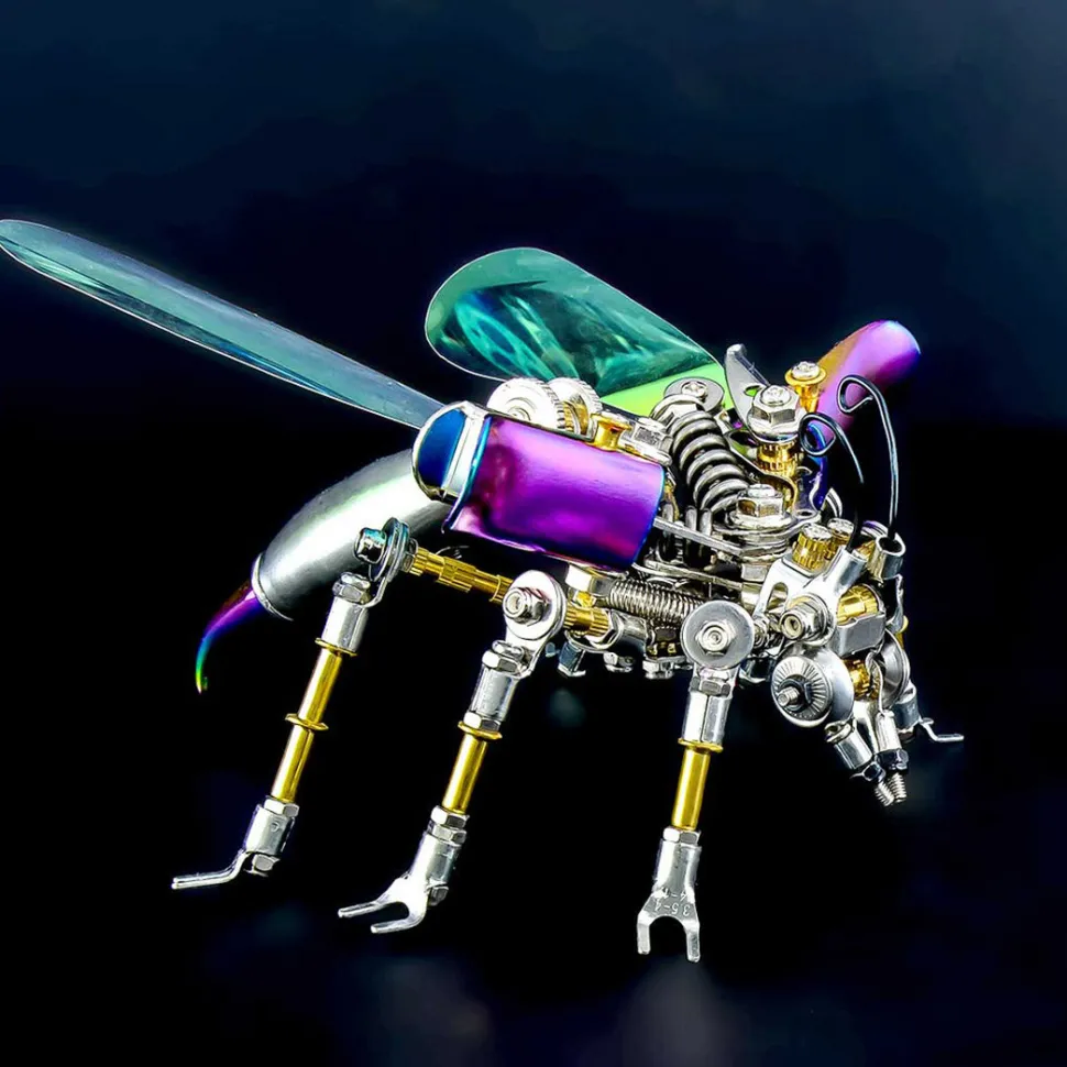 Mechanical Wasp 3D Metal DIY Assembly Model Kit Toy 180PCS