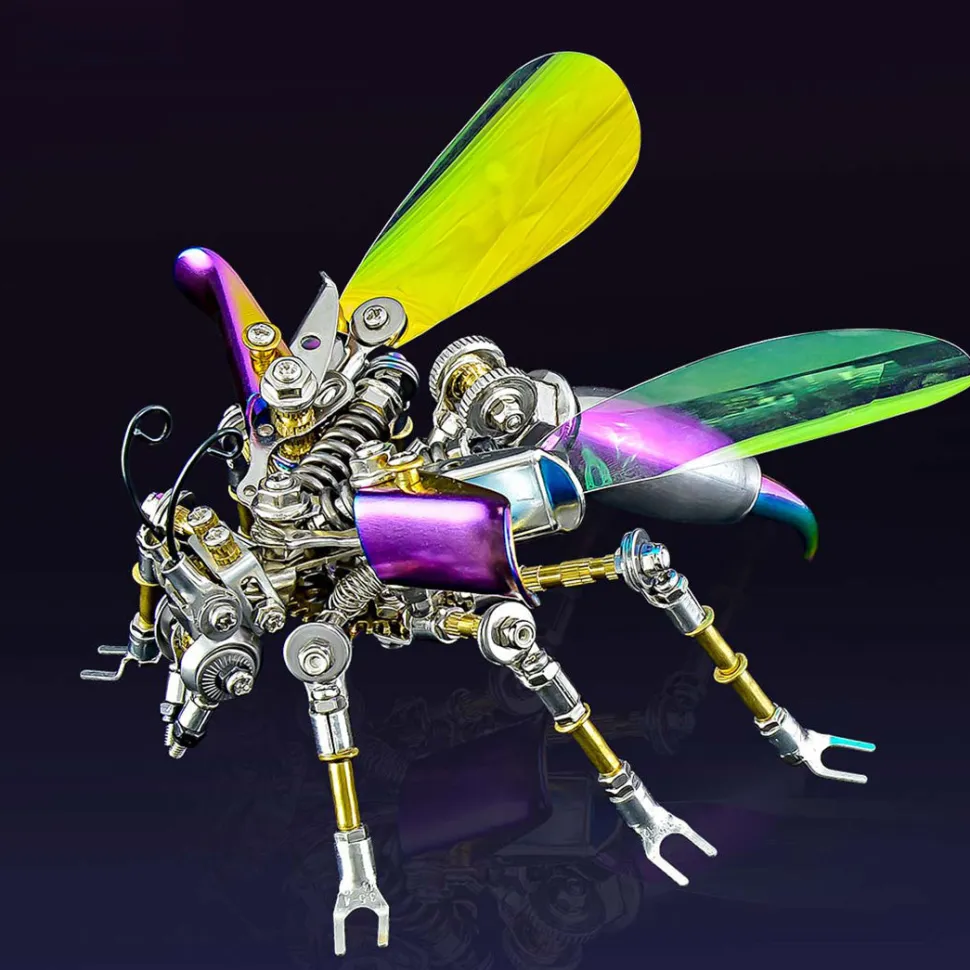 Mechanical Wasp 3D Metal DIY Assembly Model Kit Toy 180PCS