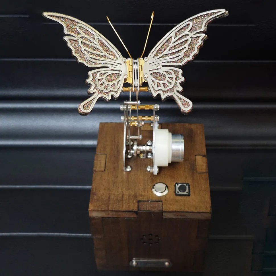 Mechanic BF‑01 Bionic Butterfly Dynamic Art Music Box – 3D Metal Movement DIY Assembly Model