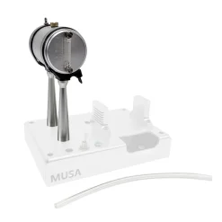 Metal Fuel Tank + Tank Stand for MUSA FV1A KW-OHV Engine Model (Silver)