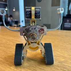 Metal Robot Mechanical Clock Desktop Art Display