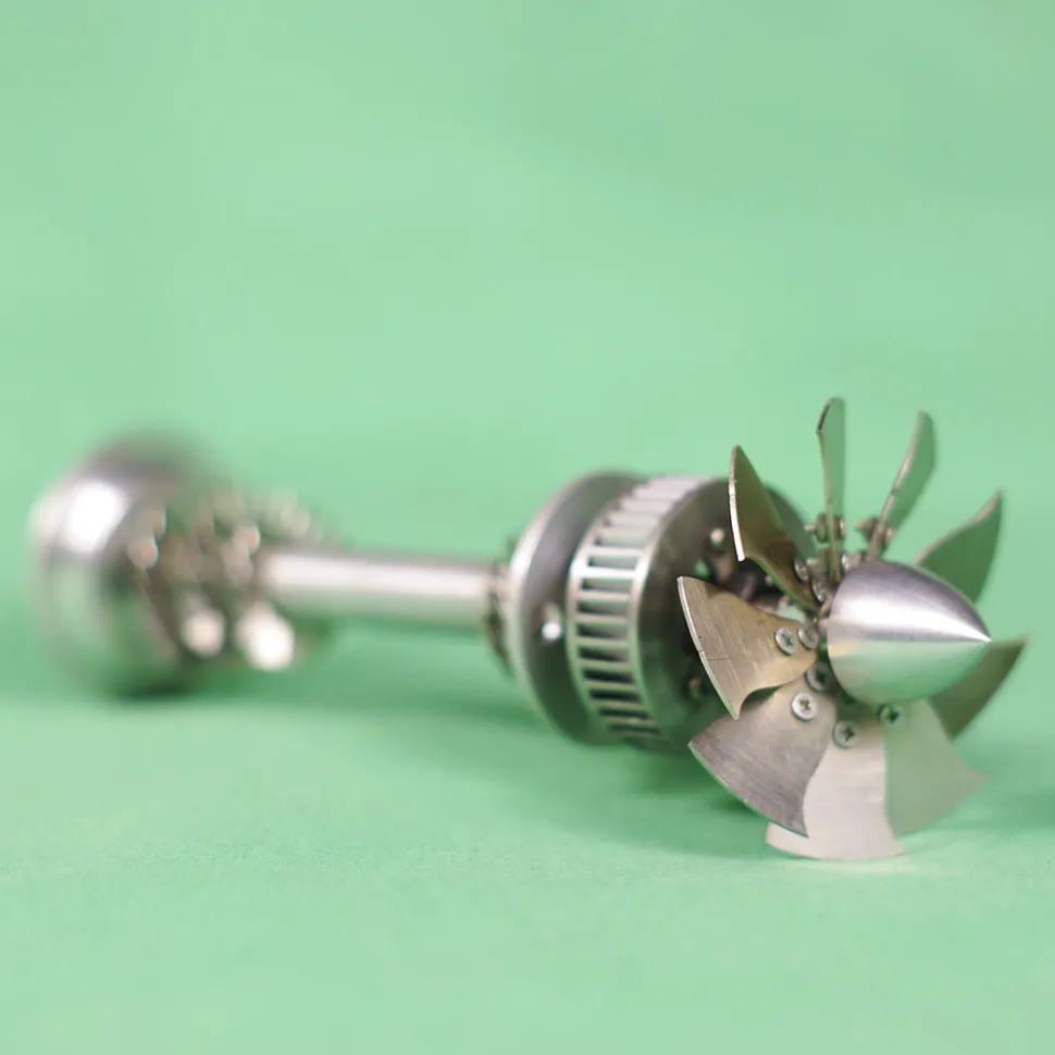 Metal Steam Turbine Engine Model Science Experiment Desktop Engine Model - Enginediy