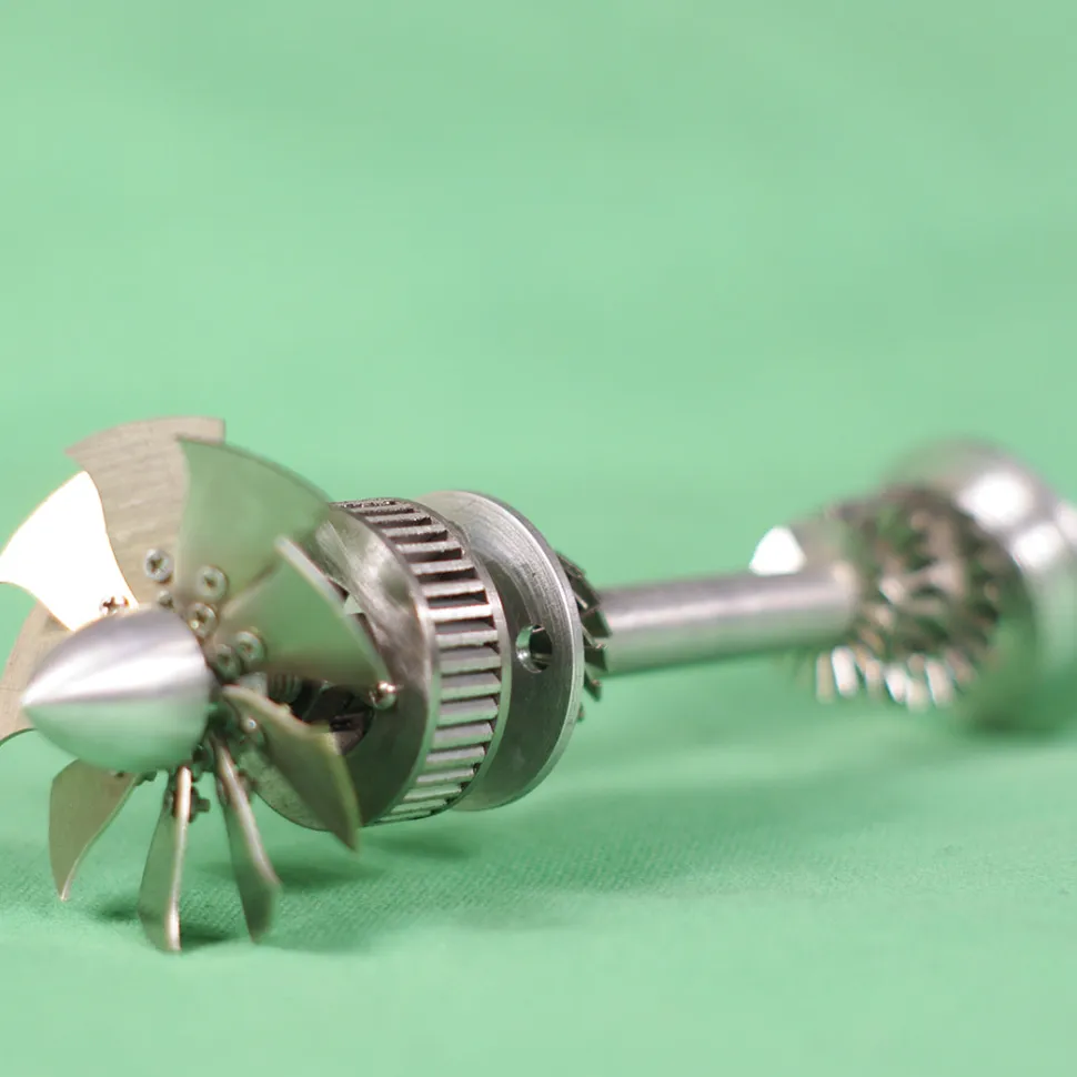 Metal Steam Turbine Engine Model Science Experiment Desktop Engine Model - Enginediy