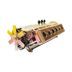 Metal V12 Brushless Electromagnetic Engine Model Technology Toys for 1/10RC RC Cars Ships