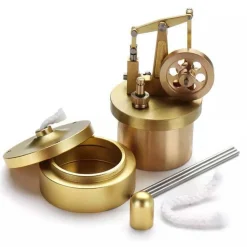 Microcosm M88 Mini Steam Engine Full Metal Live Steam Engine Model Kit Creative Gift Set
