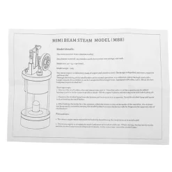 Microcosm M88 Mini Steam Engine Full Metal Live Steam Engine Model Kit Creative Gift Set