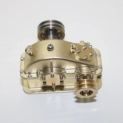 Mini Brass Gear Reducer for Steam Engine Internal Combustion Engine Model
