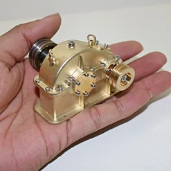Mini Brass Gear Reducer for Steam Engine Internal Combustion Engine Model