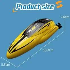 1/43 Mini 2.4G Dual Motor RC Speed Boat Dual Speed Modes Model