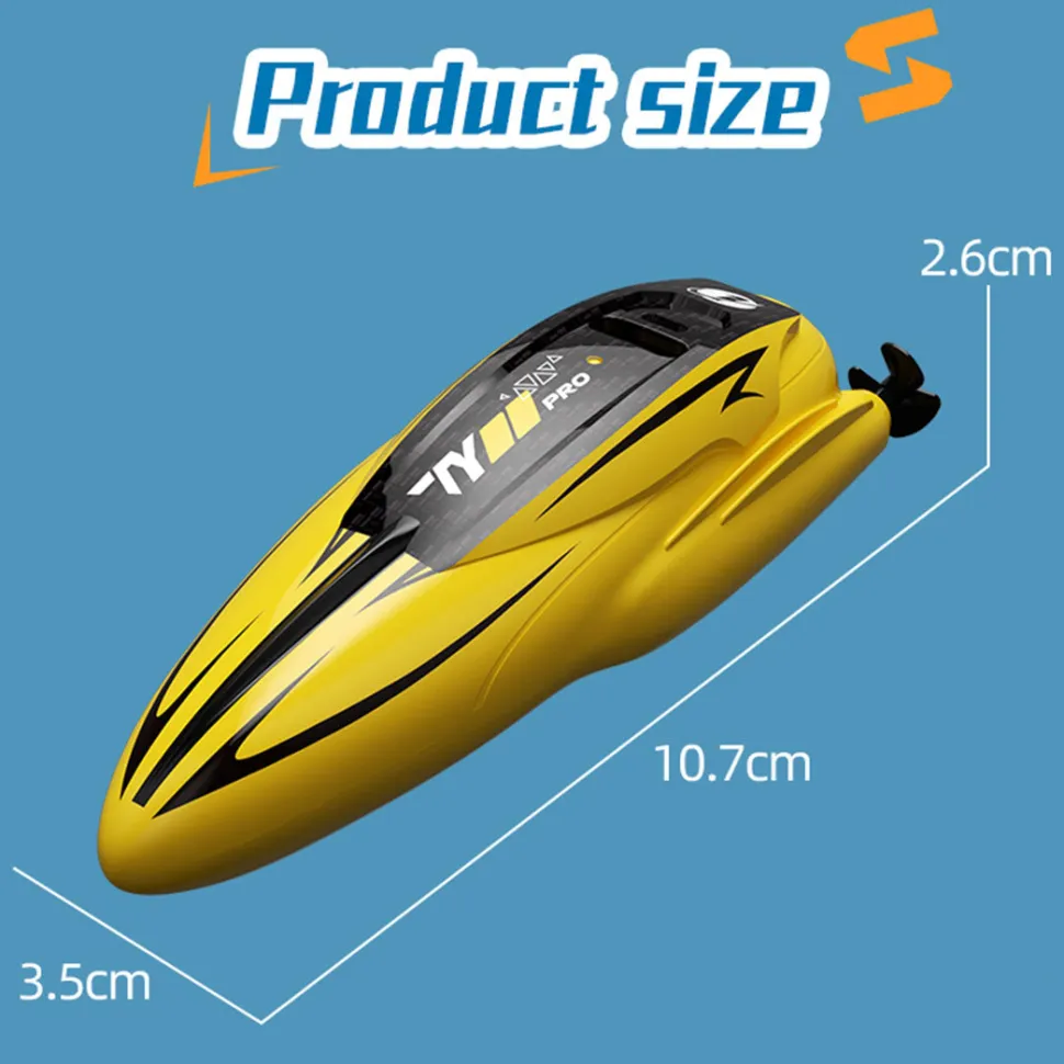 1/43 Mini 2.4G Dual Motor RC Speed Boat Dual Speed Modes Model